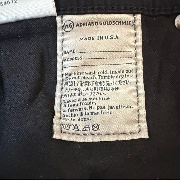 Adriano Goldschmied | The Stevie Ankle | Slim Straight Leg Black Jeans | Sz 31R - Picture 9 of 11